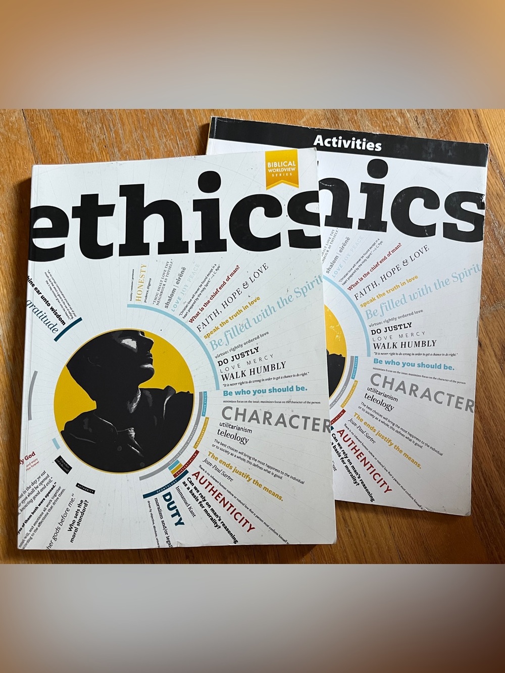 BJU Press High School Ethics Student Book Activity Workbook Biblical Worldview
